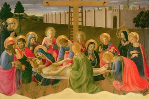 Lamentation over the Dead Christ, 1436-41 (tempera på panel)